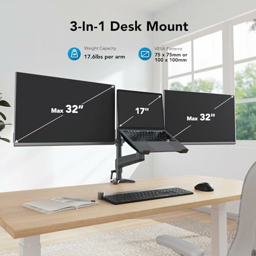 HUANUO Dual Monitor and Laptop Mount